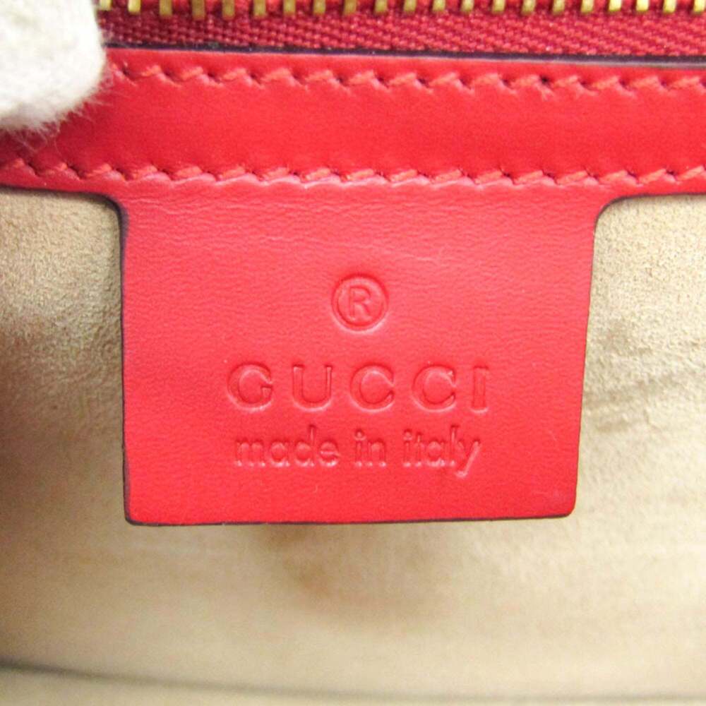 GUCCI Authentic Red Leather Sylvie Shoulder Bag - Picture 11 of 14